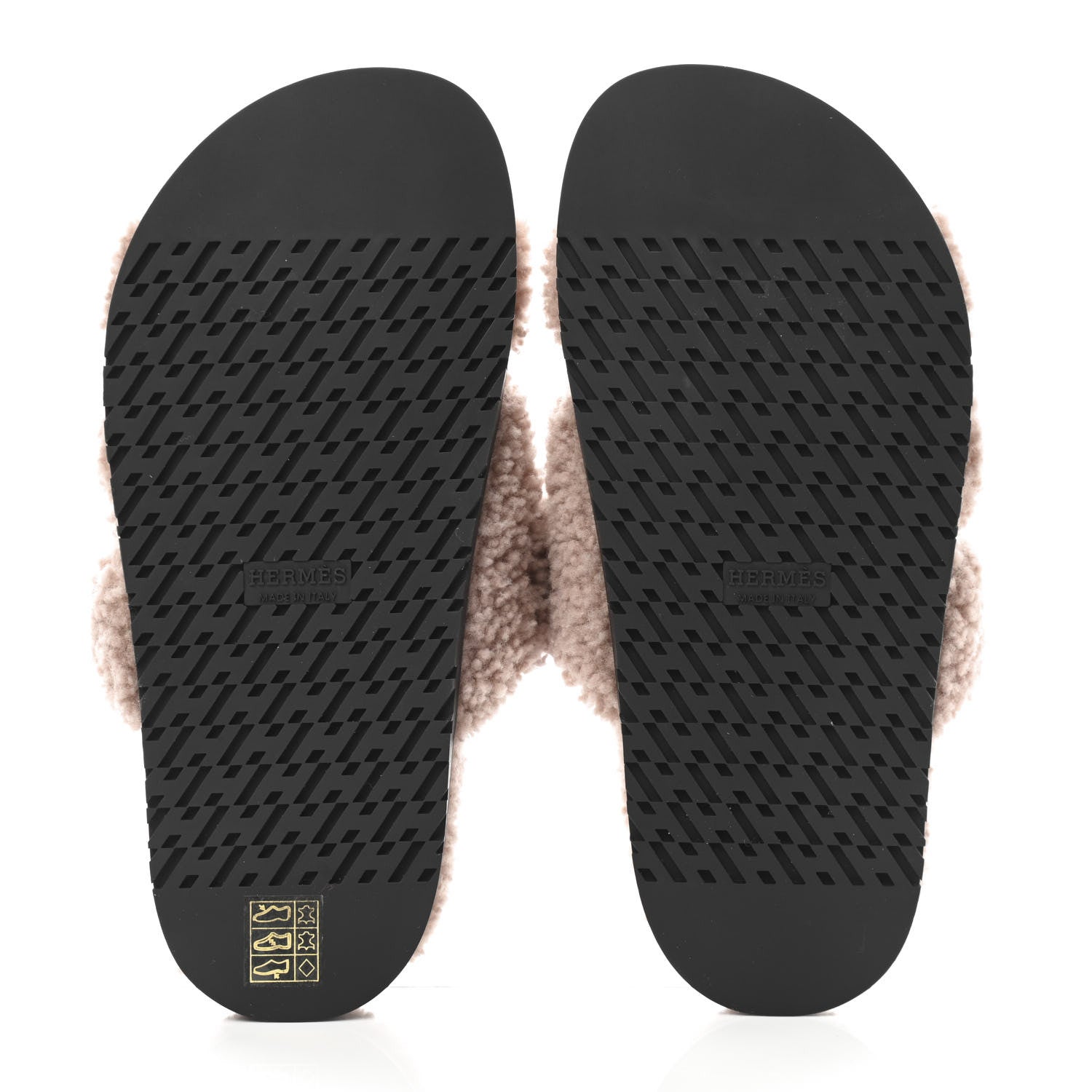 Hermes Woolskin Womens Chypre Sandals 35.5 Bois De Santal 5 of 8