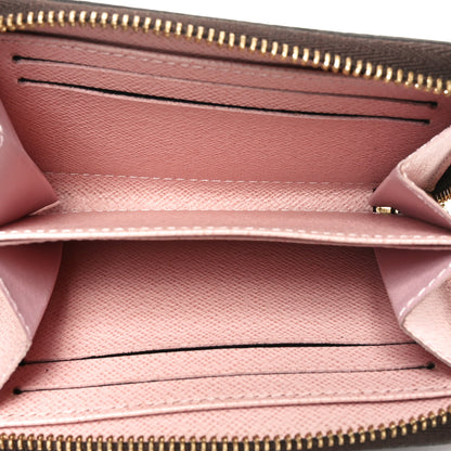 Louis Vuitton Damier Ebene Zippy Coin Purse Rose Ballerine 5 of 6