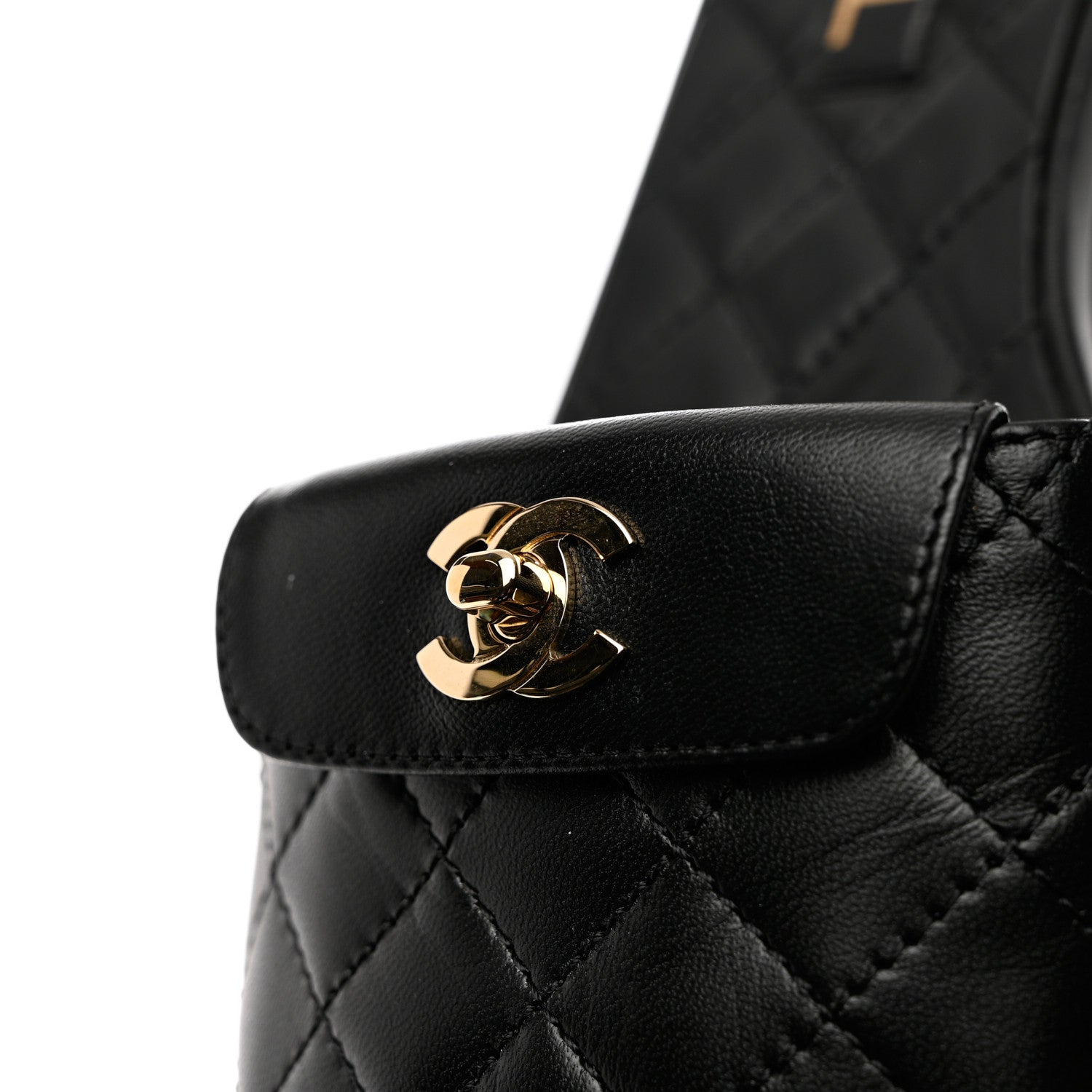 Chanel Lambskin Quilted CC Turnlock Sandals 41 Black 9 of 11