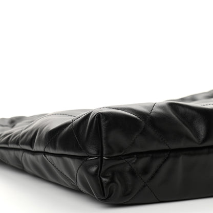 Chanel Shiny Calfskin Quilted Small Chanel 22 Black 10 of 11