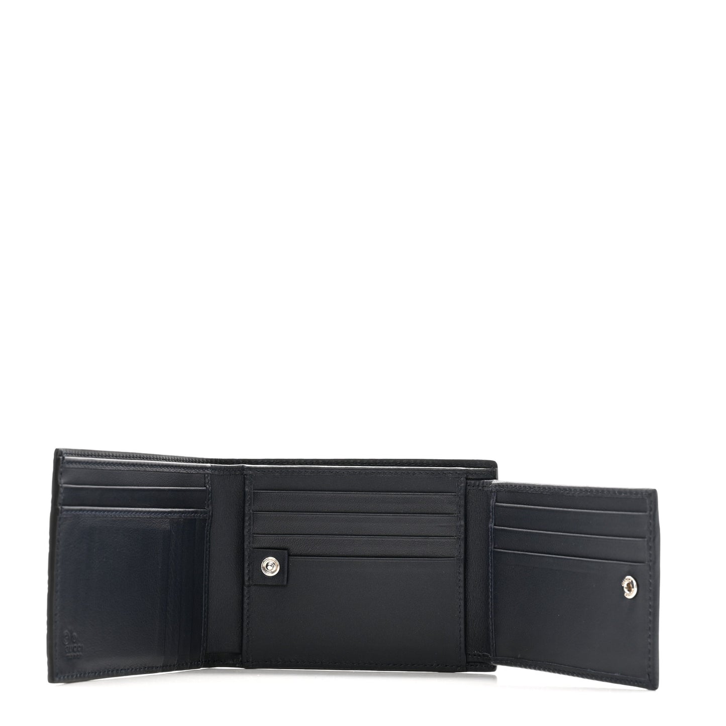 Microguccissima Bi-Fold Wallet Navy