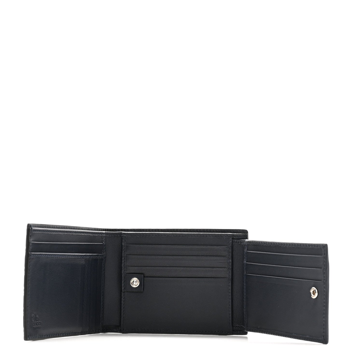 Gucci Microguccissima Bi-Fold Wallet Navy 6 of 12