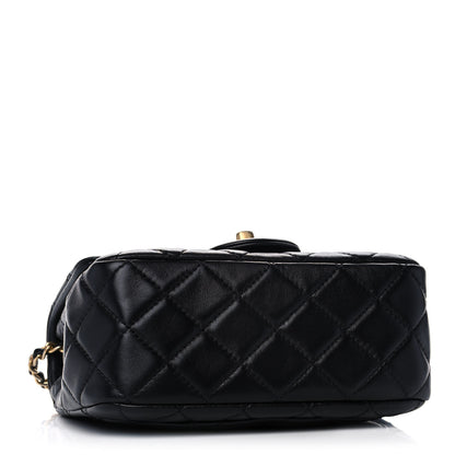 Chanel Lambskin Quilted Mini Pearl Crush Flap Black 4 of 11
