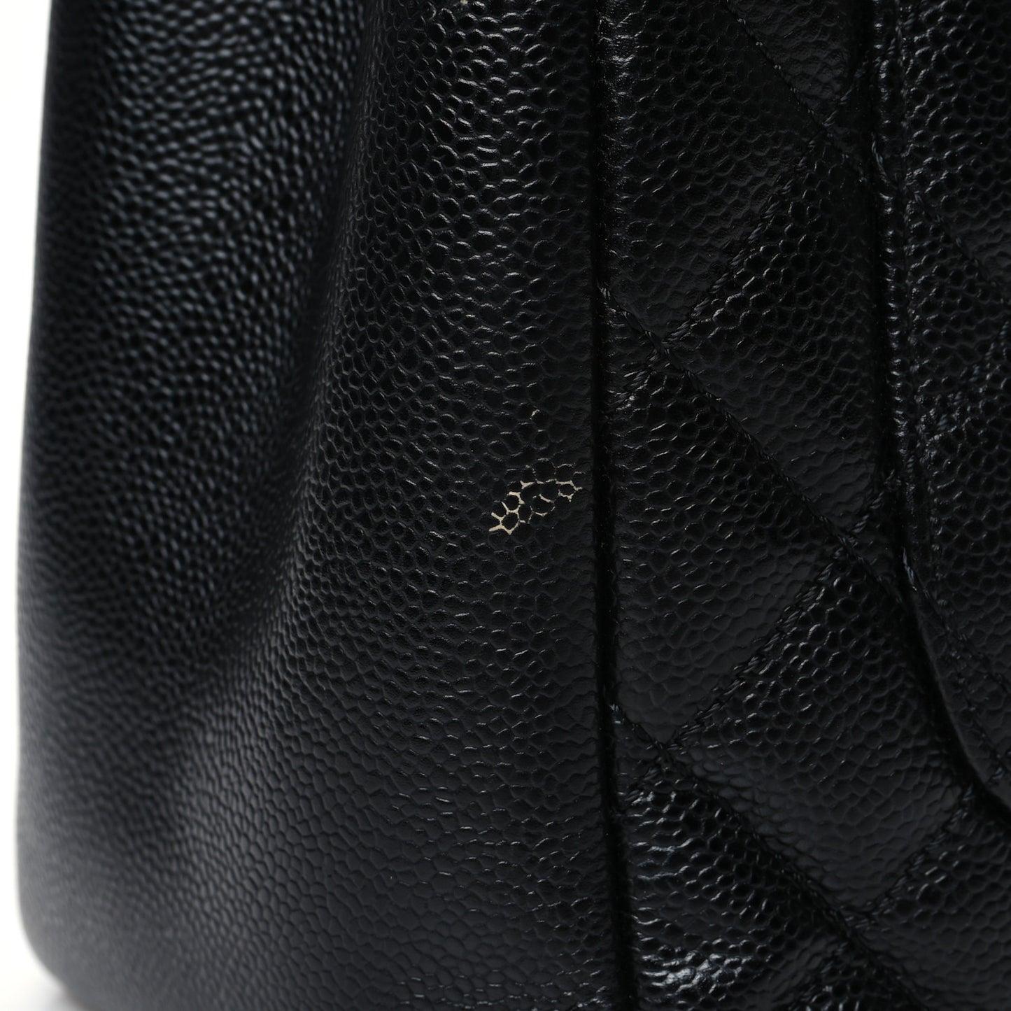 Caviar Quilted Grand Shopping Tote GST Black