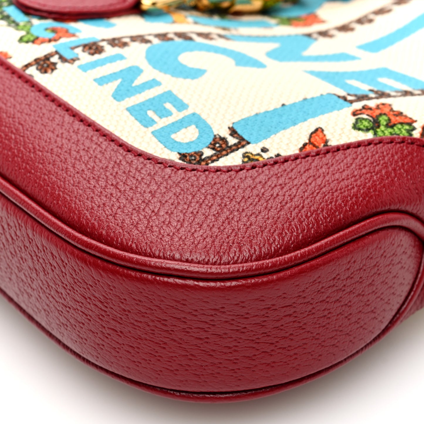 Canvas Calfskin 100 Centennial Music Small Jackie 1961 Hobo Ivory Red