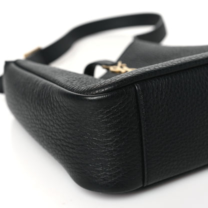 Saint Laurent Grained Calfskin Baby Le 5 A 7 Supple Hobo Black 9 of 11