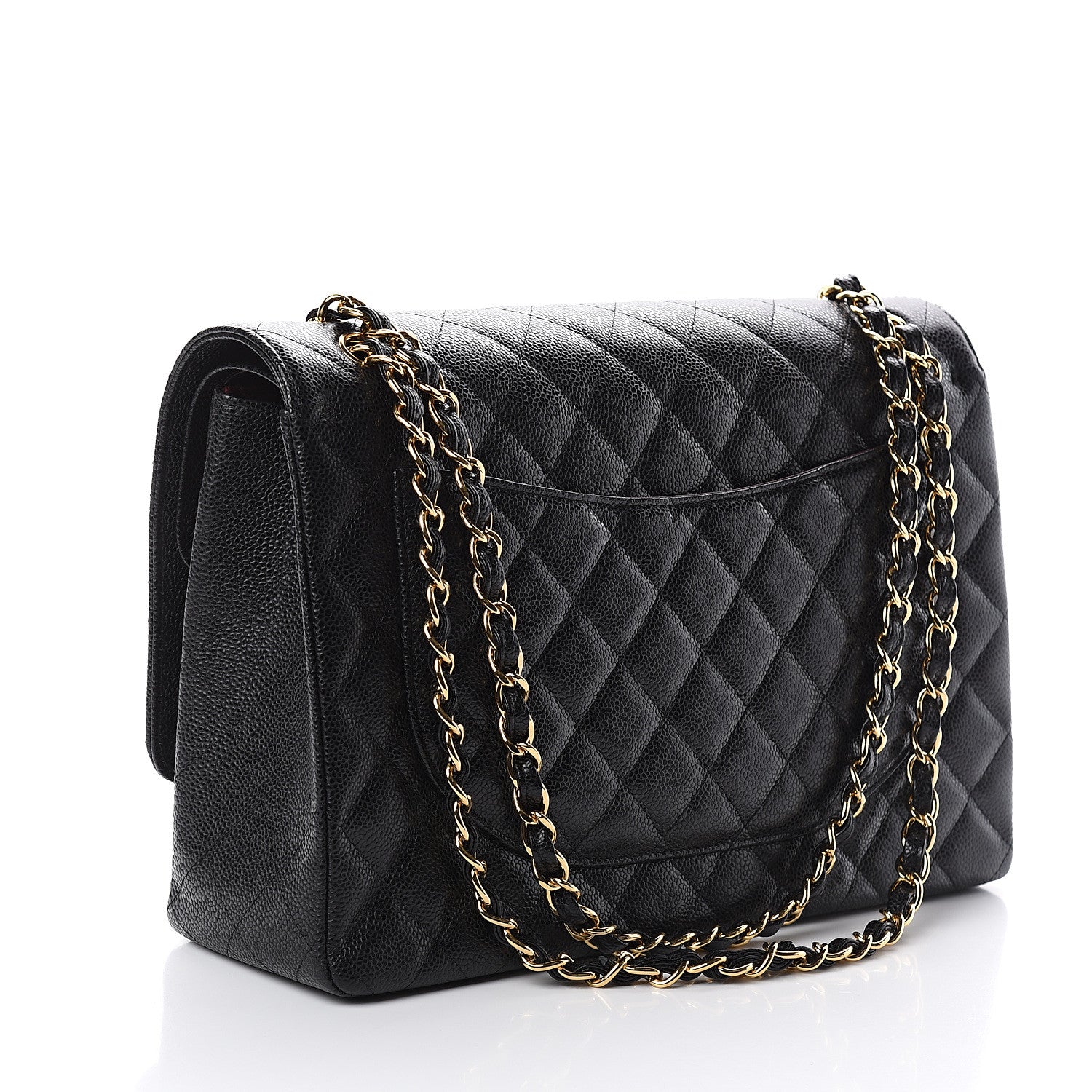 Chanel Caviar Quilted Maxi Double Flap Black 2 of 9
