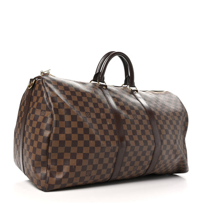 Louis Vuitton Damier Ebene Keepall Bandouliere 55 2 of 11