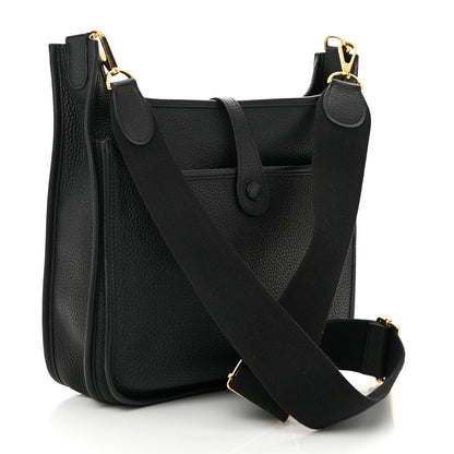 Hermes Taurillon Clemence Evelyne III PM Black 3 of 11