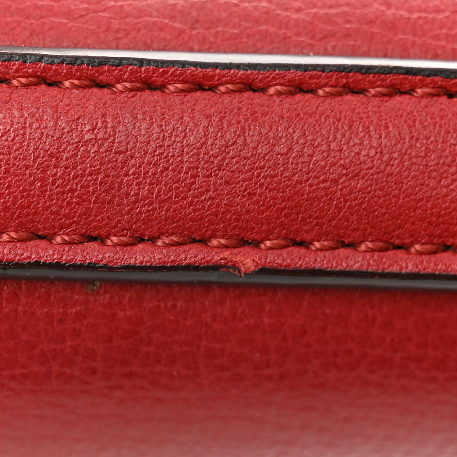 Chloe Calfskin Small Nile Bracelet Minaudiere Bag Dahlia Red 20 of 21