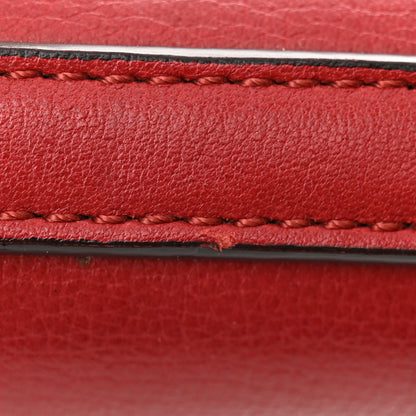 Chloe Calfskin Small Nile Bracelet Minaudiere Bag Dahlia Red 20 of 21
