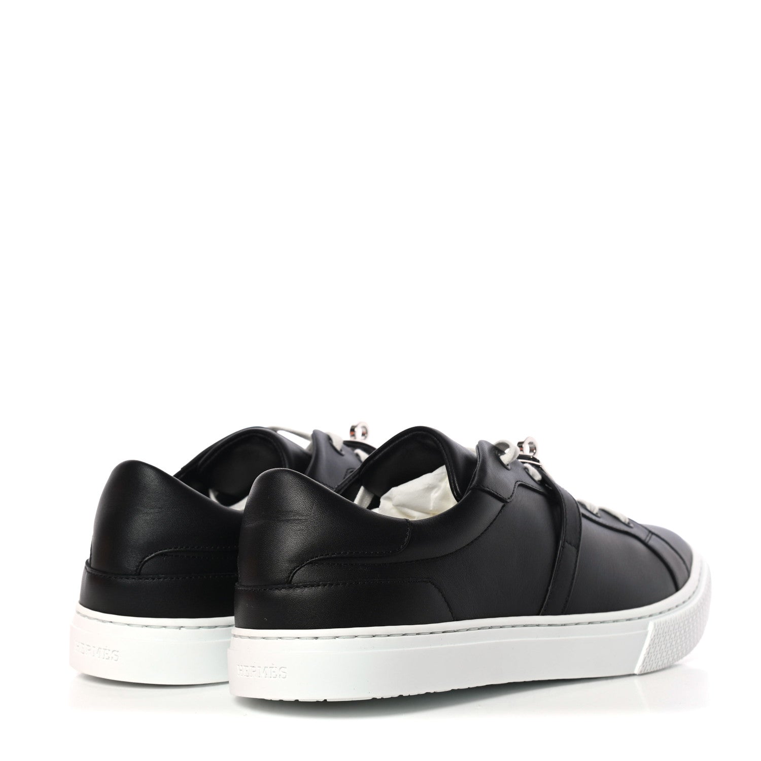 Hermes Calfskin Day Sneakers 40 Black 4 of 9