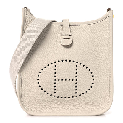 Hermes Taurillon Clemence Evelyne TPM Craie 1 of 11