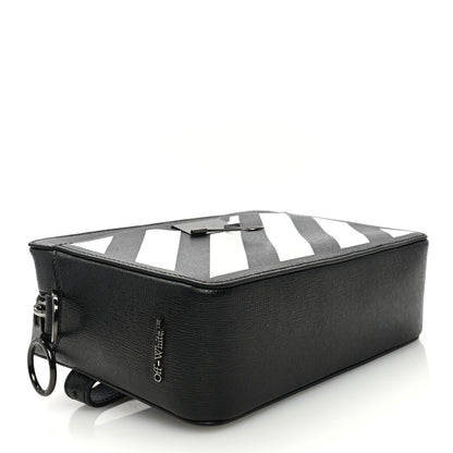 Off-White Saffiano Striped Diag Binder Belt Bag Black 4 of 9