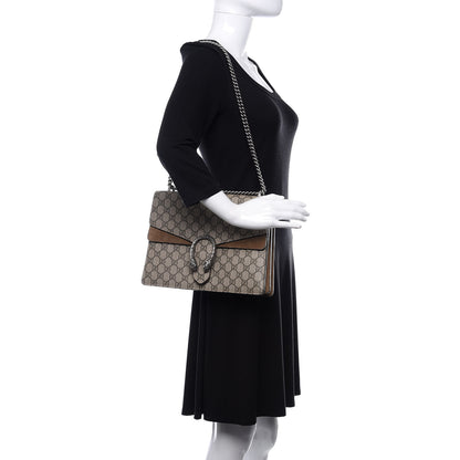 Gucci GG Supreme Monogram Medium Dionysus Shoulder Bag Taupe 2 of 9