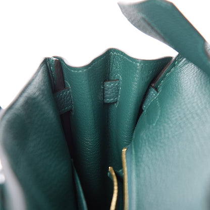 Hermes Togo Birkin 25 Malachite 17 of 38