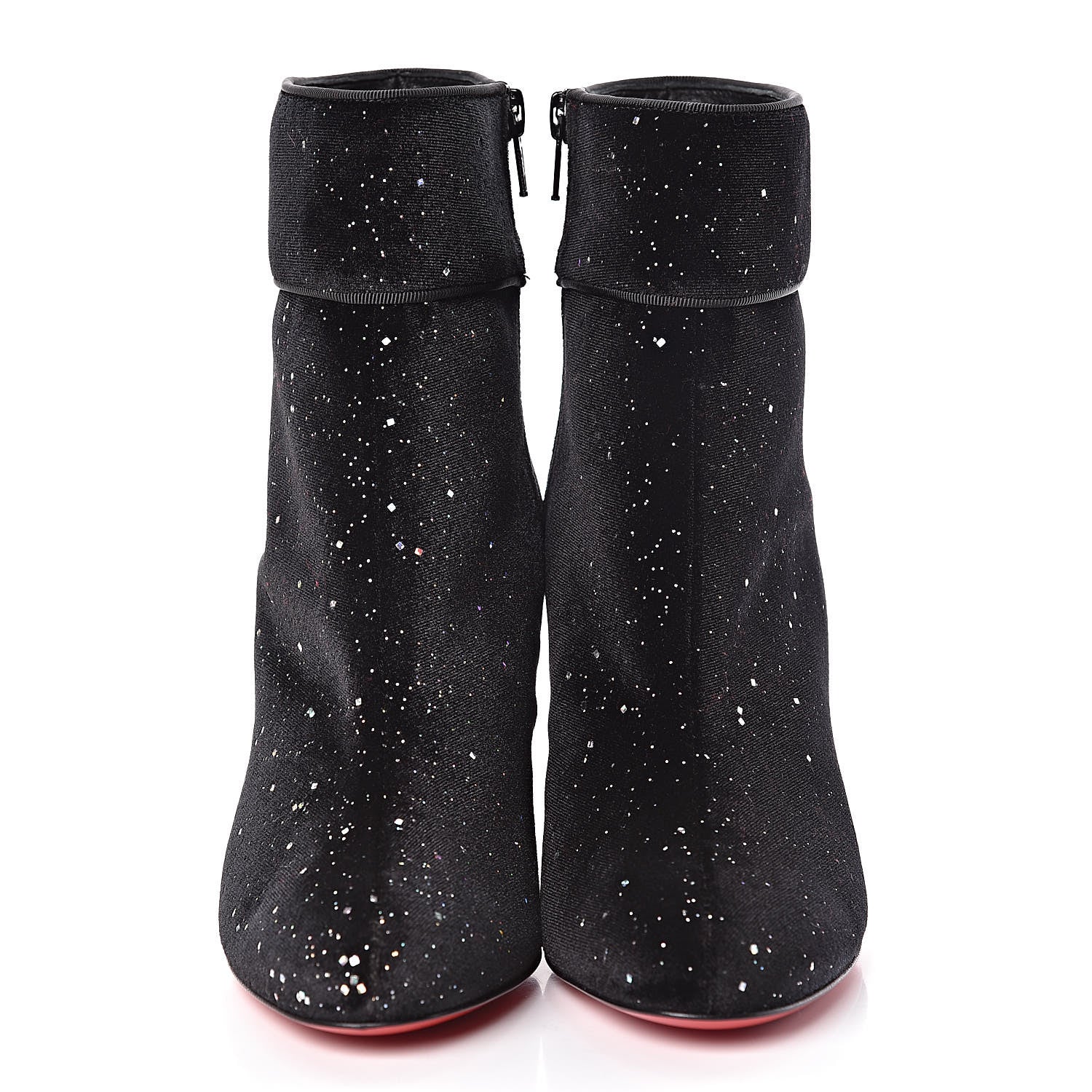 Christian Louboutin Velvet Galactica Moulamax 85 Booties 36.5 Black 2 of 8