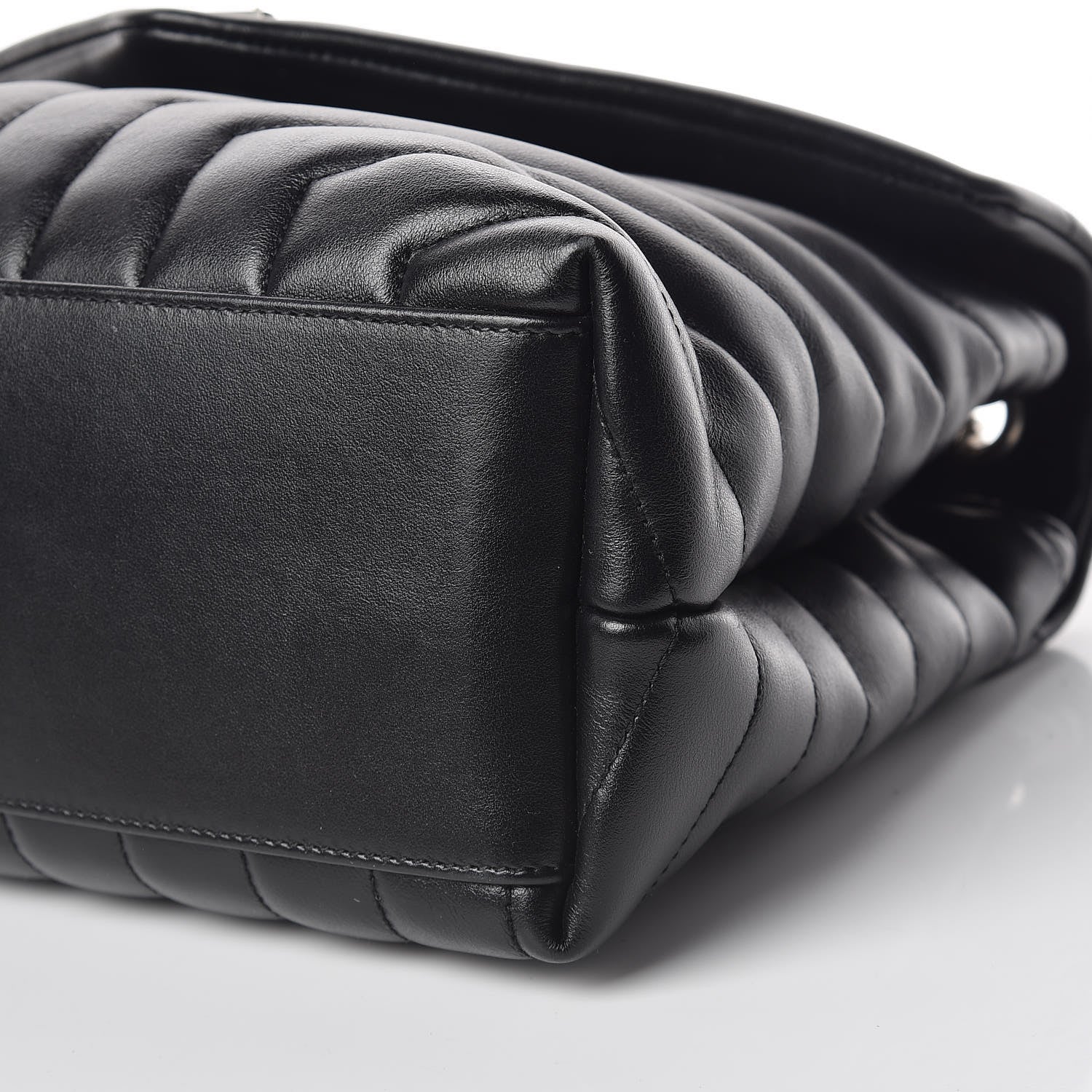 Saint Laurent Calfskin Y Quilted Monogram Medium Loulou Chain Satchel Black 10 of 12