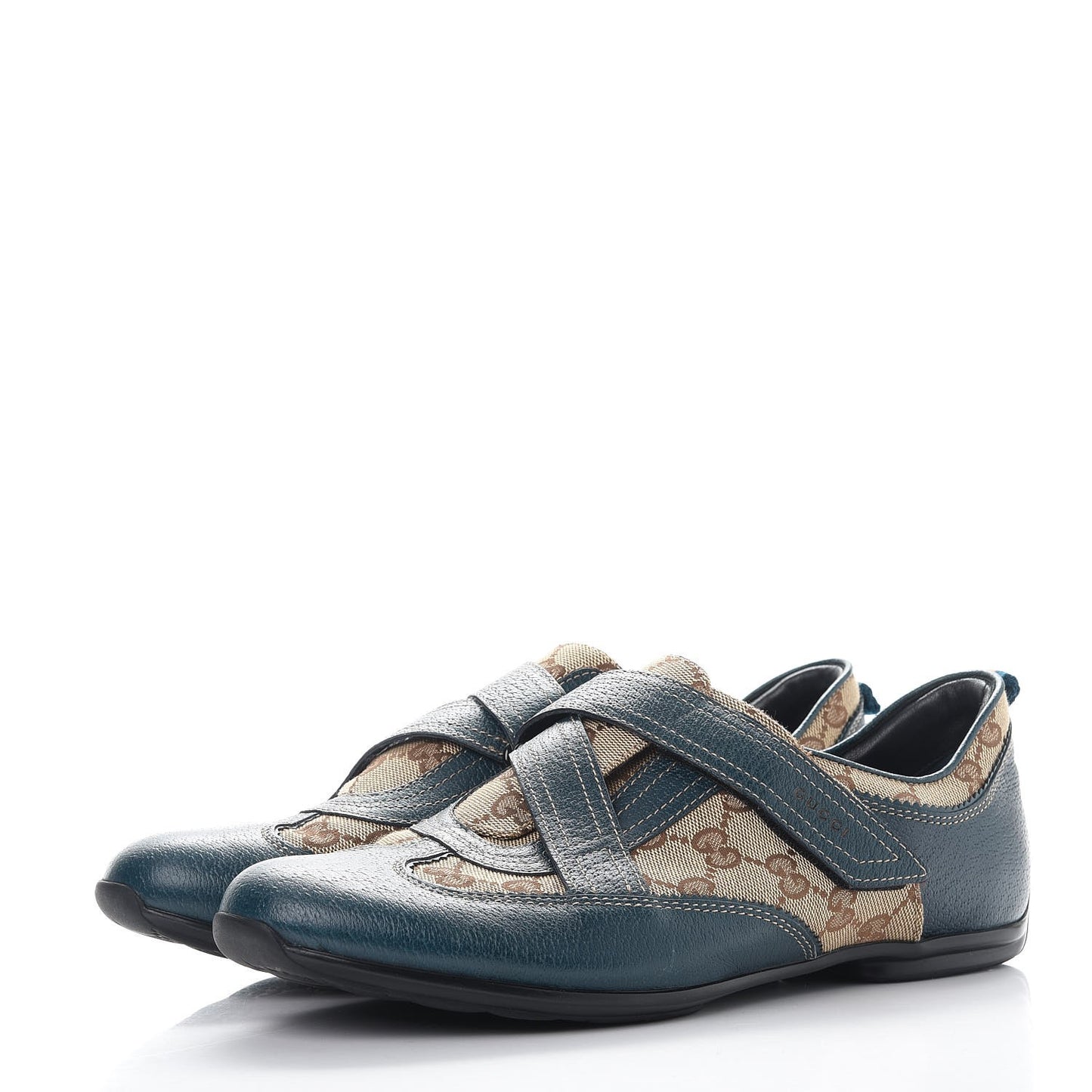 Monogram Velcro Sneakers 11 Blue