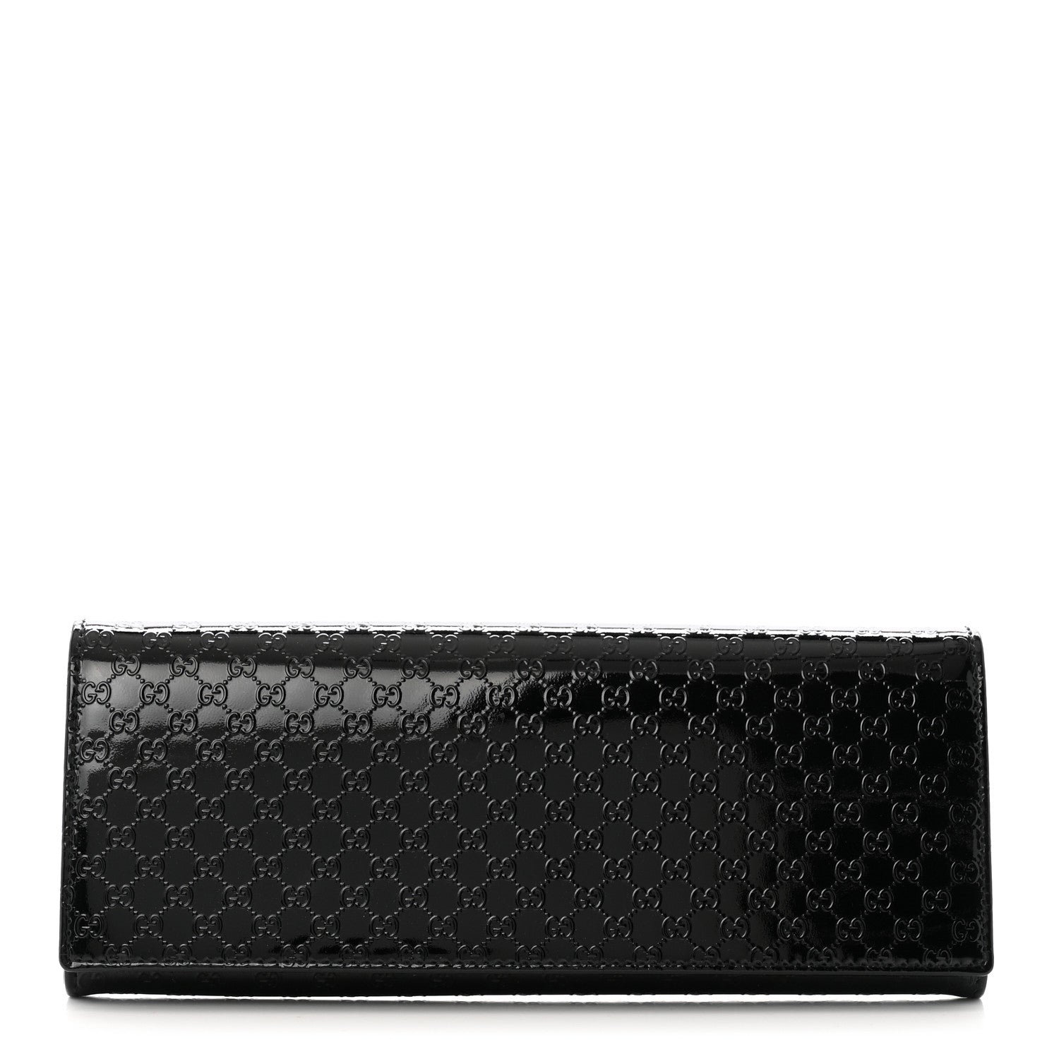 Gucci Patent Microguccissima Small Broadway Clutch Black 1 of 8