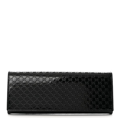 Gucci Patent Microguccissima Small Broadway Clutch Black 1 of 8