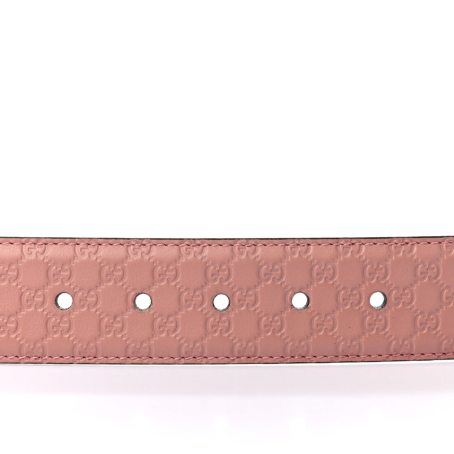 Gucci Soft Microguccissima Margaux Calfskin Belt 85 34 Soft Pink 5 of 5