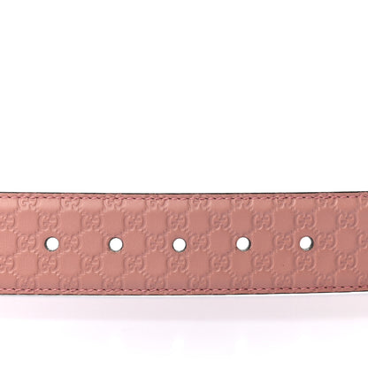 Gucci Soft Microguccissima Margaux Calfskin Belt 85 34 Soft Pink 5 of 5