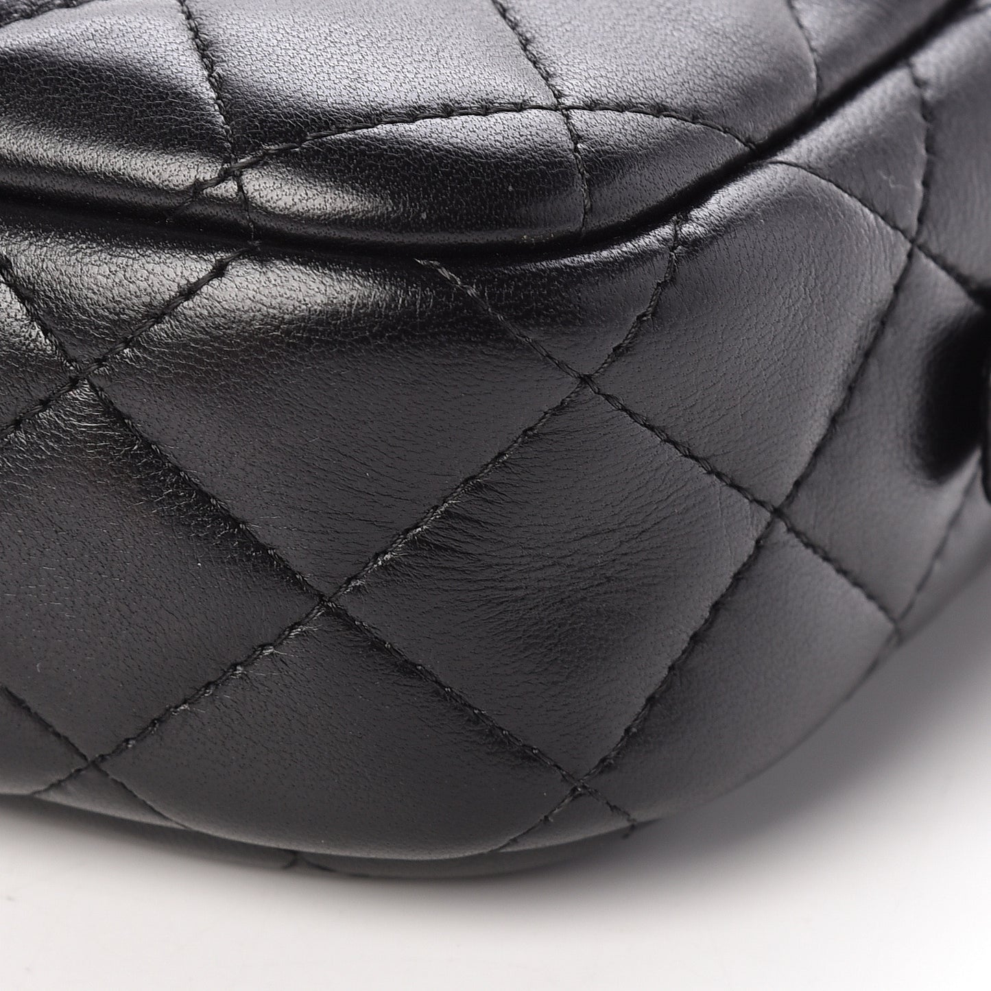 Lambskin Quilted Small Timeless Camera Case Black