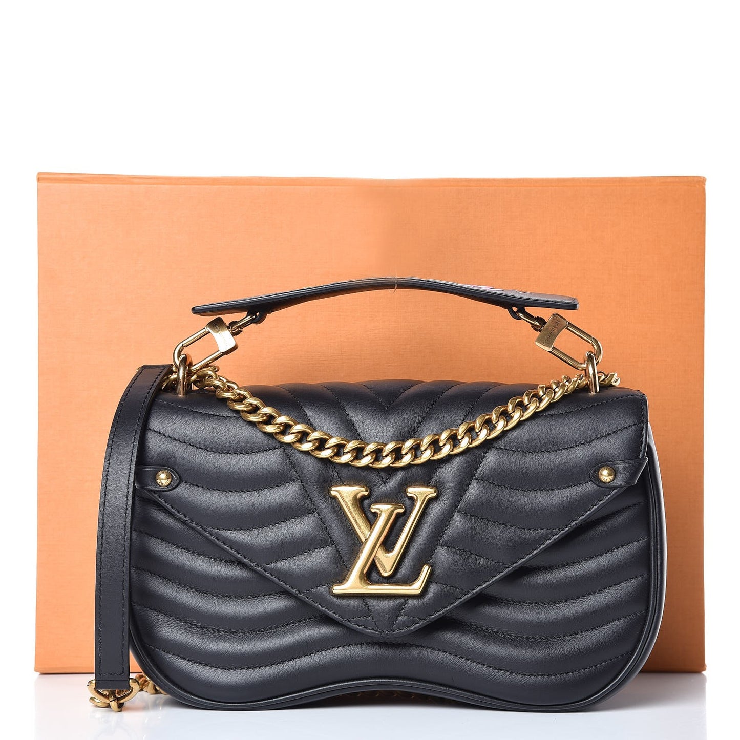 Calfskin New Wave Chain MM Black