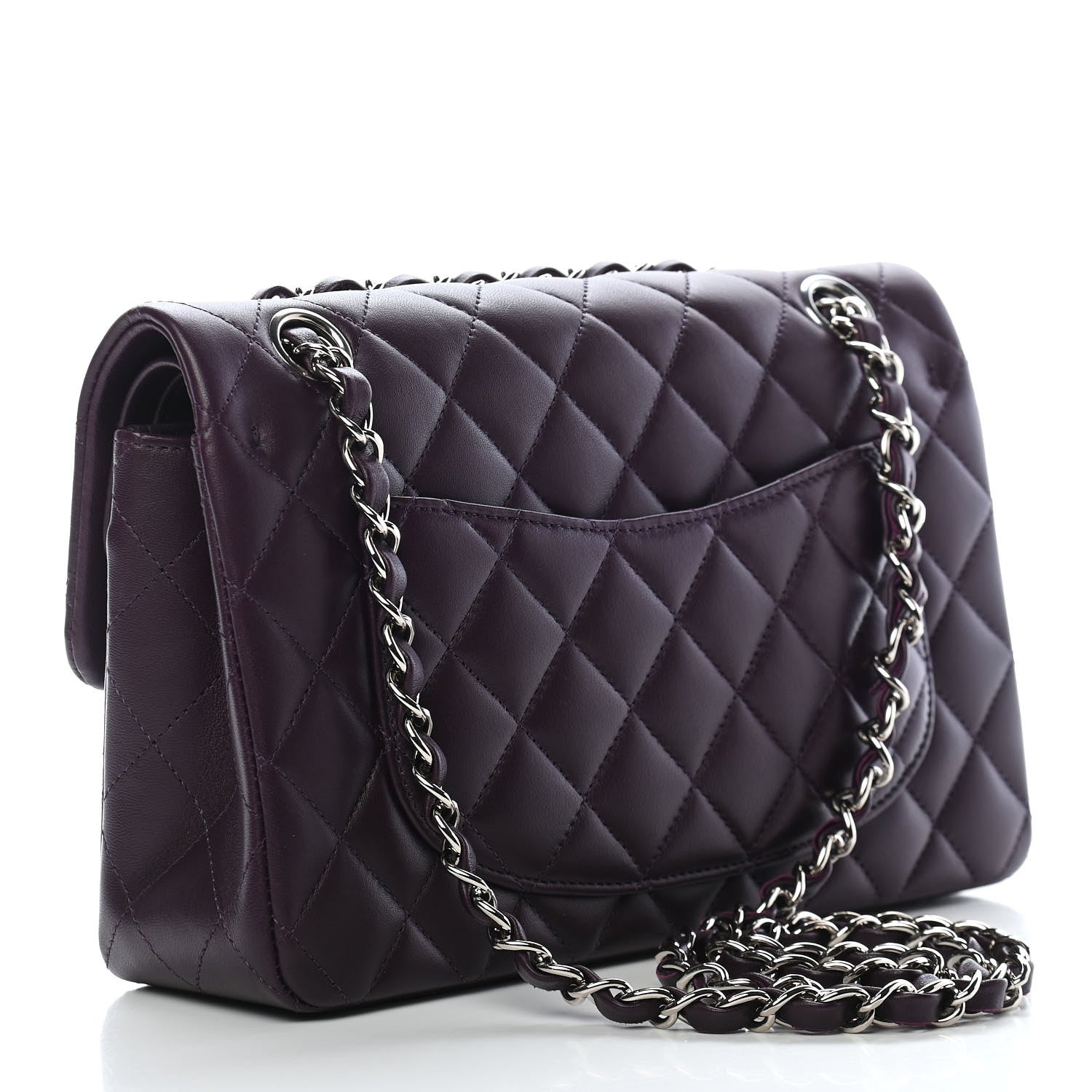 Chanel Lambskin Quilted Small Double Flap Purple 3 of 13