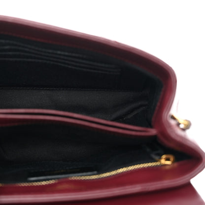 Saint Laurent Calfskin Y Quilted Monogram Toy Loulou Monogram Crossbody Bag Rouge Legion 5 of 13