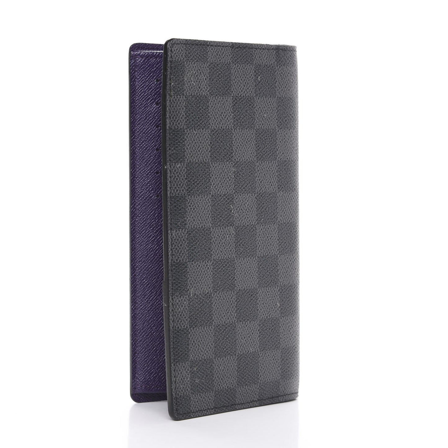 Damier Graphite My LV Heritage Brazza Wallet Raisin Violet