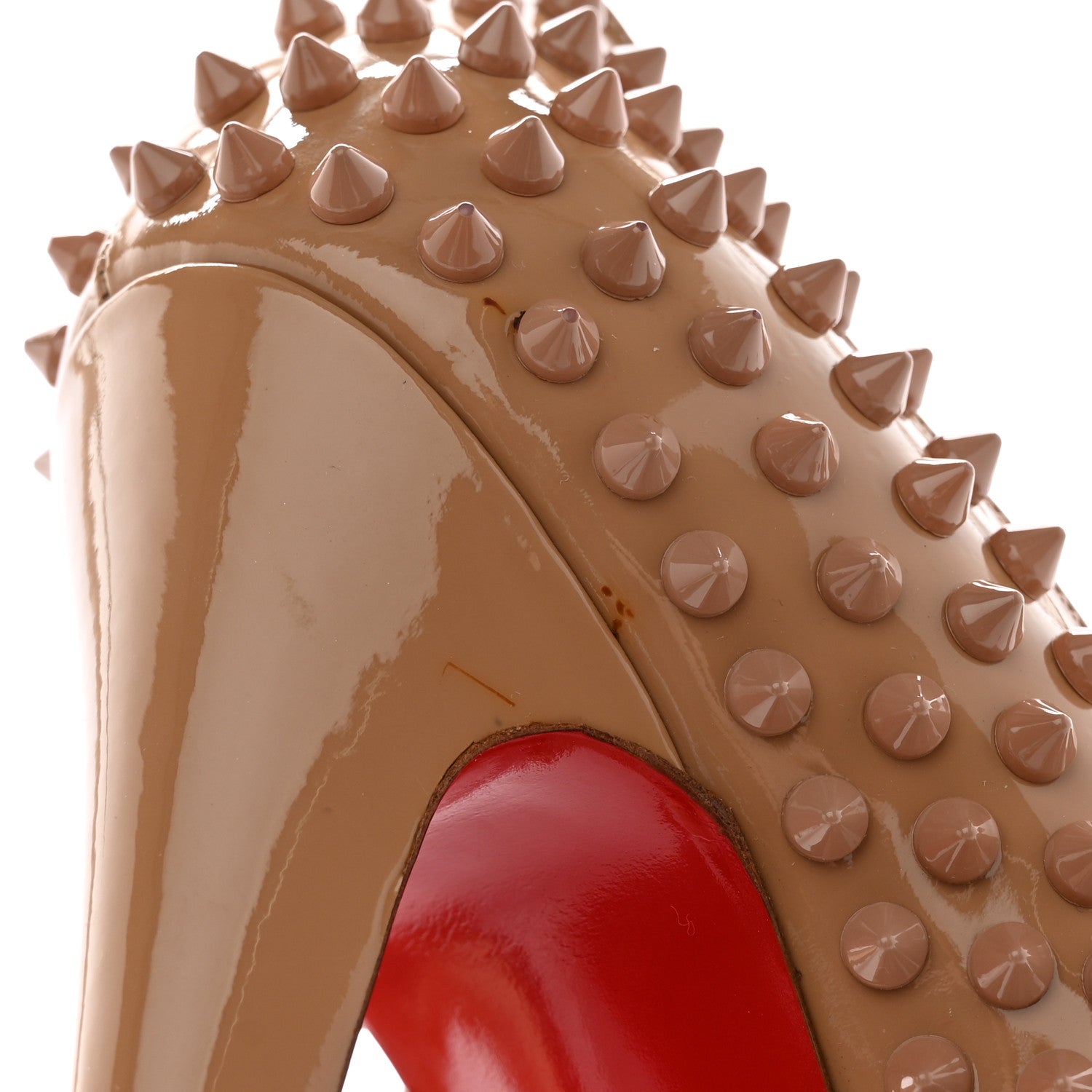 Christian Louboutin Patent Alti Spikes 140 Pumps 40 Nude 12 of 16