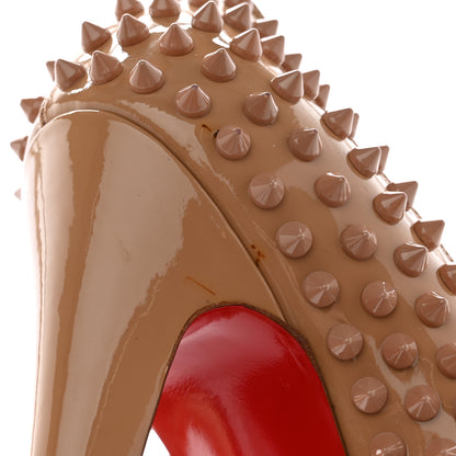 Christian Louboutin Patent Alti Spikes 140 Pumps 40 Nude 12 of 16