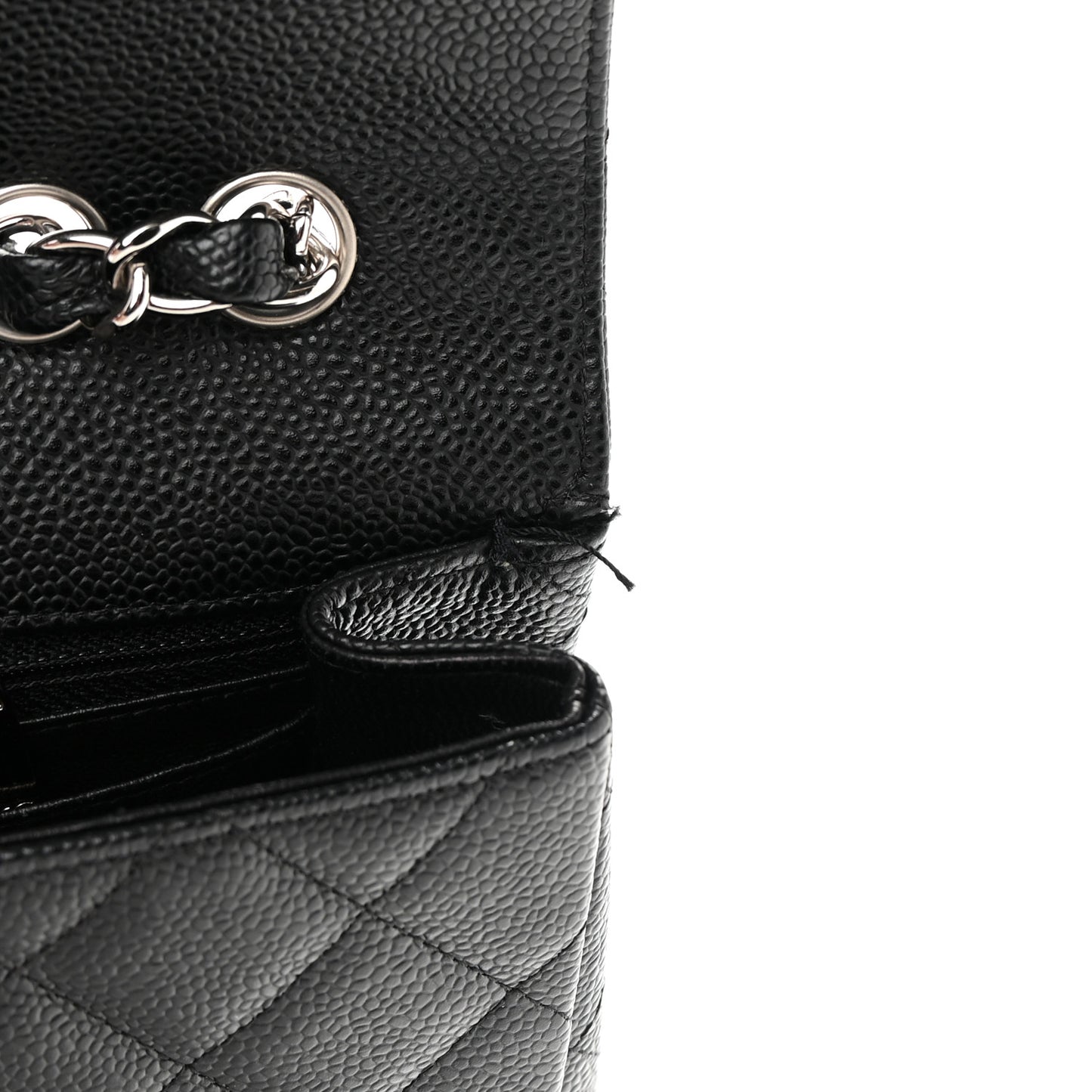 Caviar Quilted Jumbo Single Flap Black