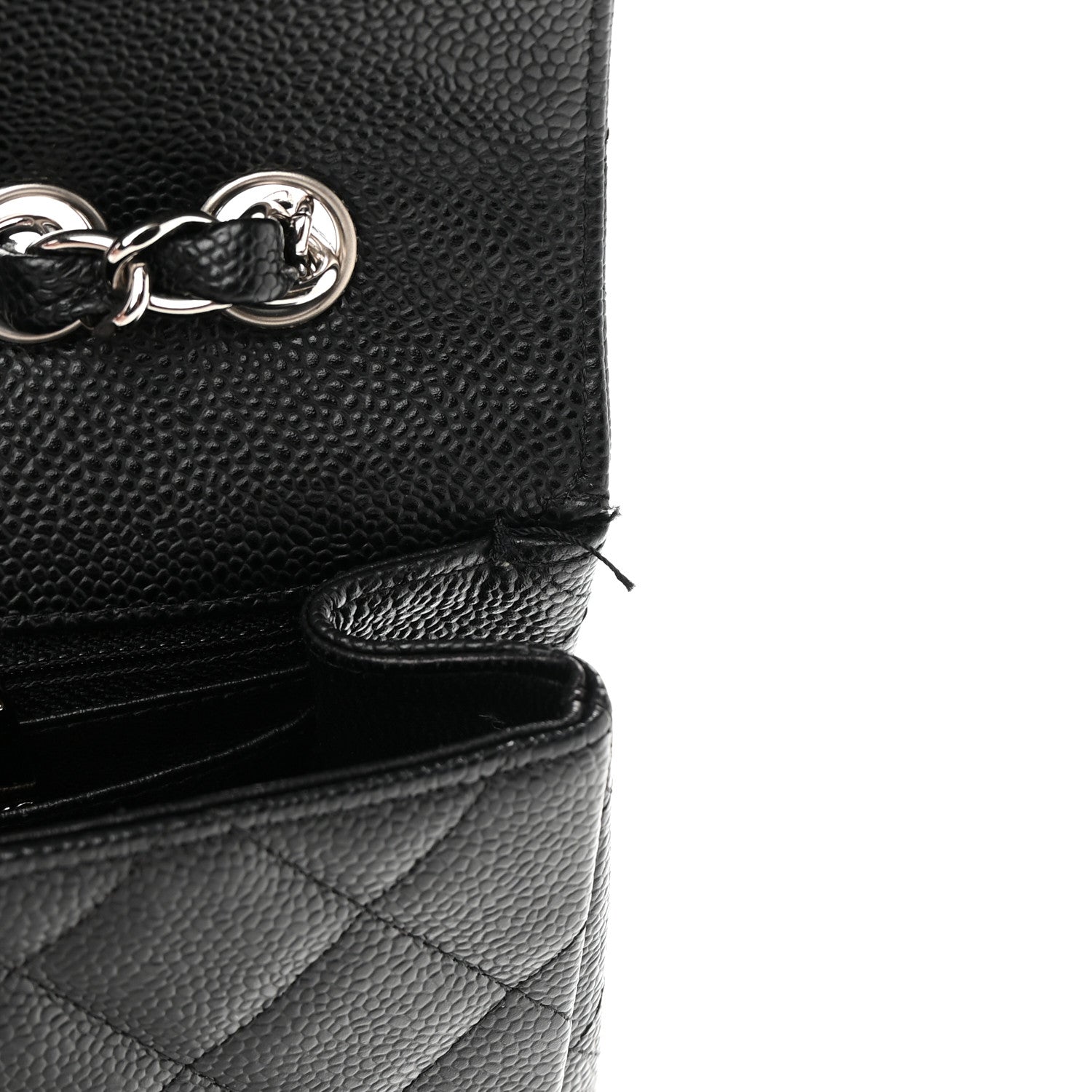 Chanel Caviar Quilted Jumbo Single Flap Black 11 of 16