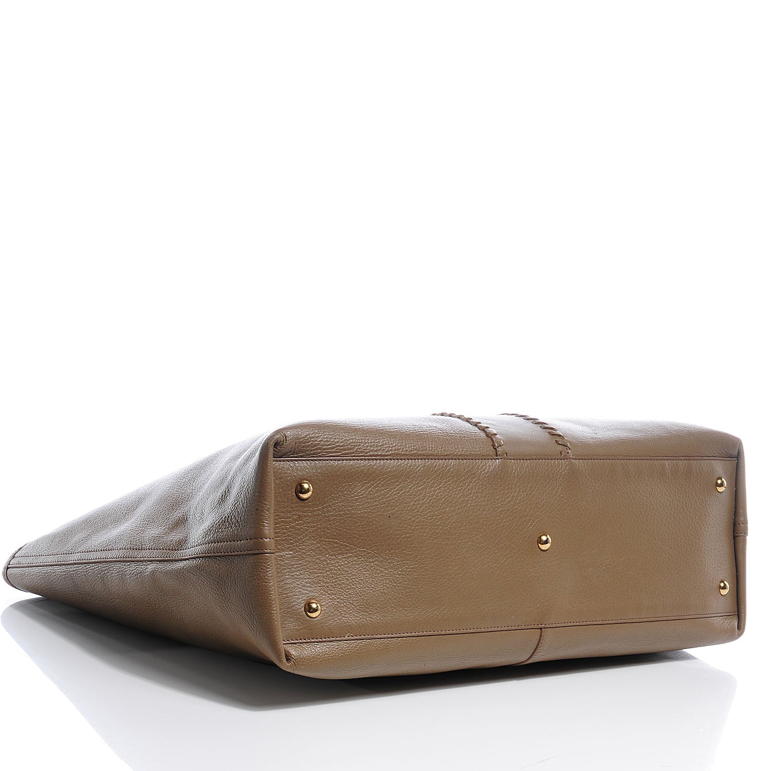 Saint Laurent Leather Large Neo Double Reversible Tote Camel 4 of 9