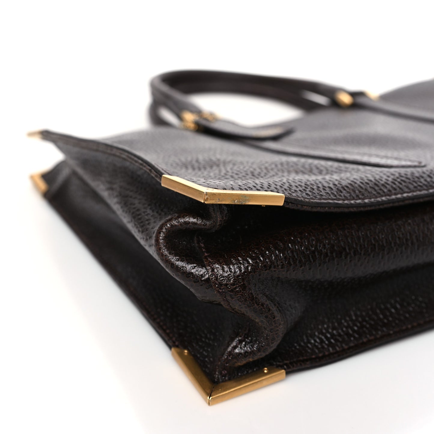 Dimpled Calfskin Classico No. 4 Tote Brown