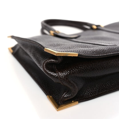 Fendi Dimpled Calfskin Classico No. 4 Tote Brown 8 of 9