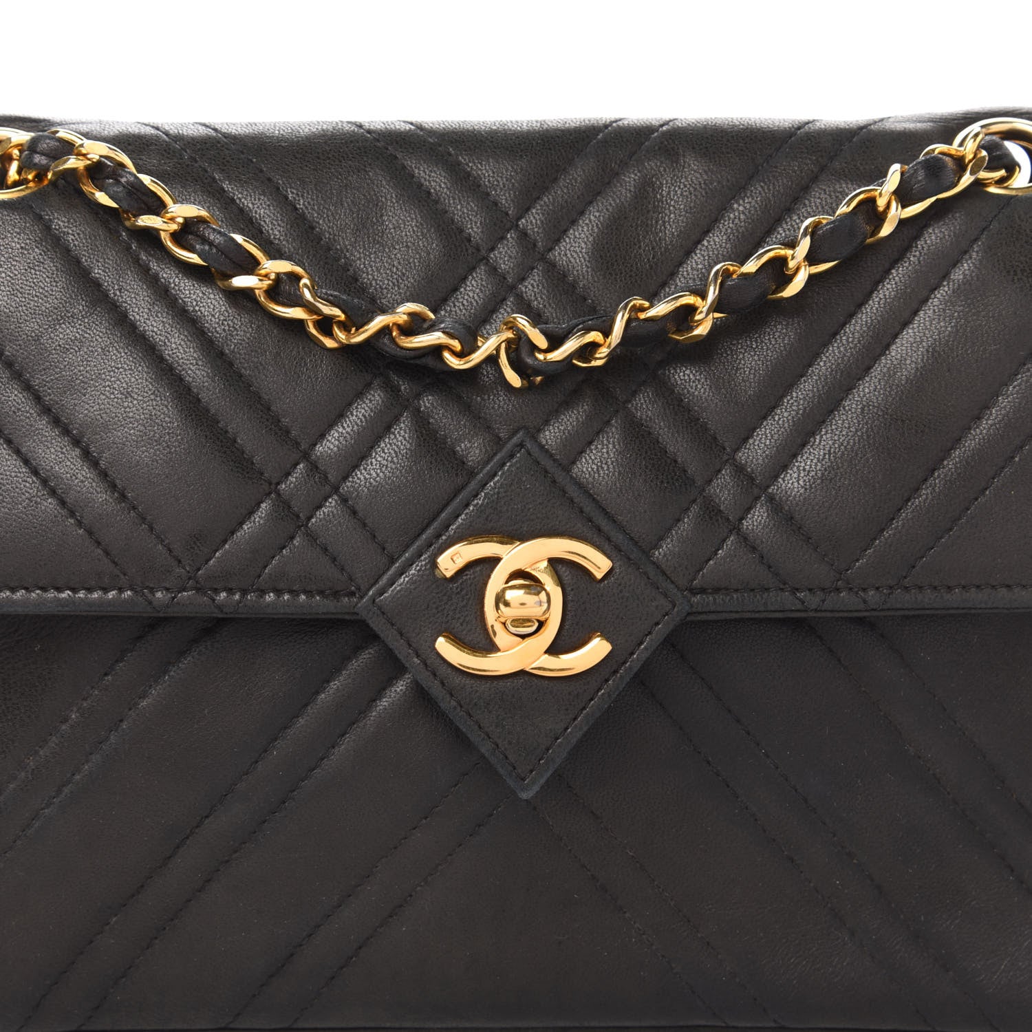Chanel Lambskin Stitched Small Single Flap Black 10 of 10