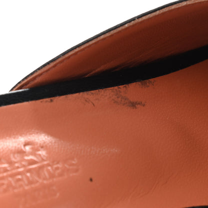 Hermes Goatskin Trocadero Mule 37 Black 11 of 12