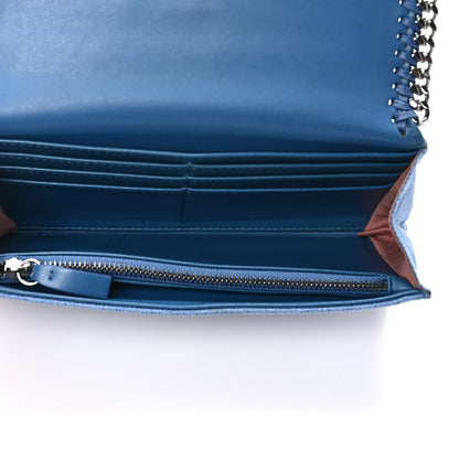 Stella McCartney Shaggy Deer Falabella Flap Wallet Blue 5 of 9