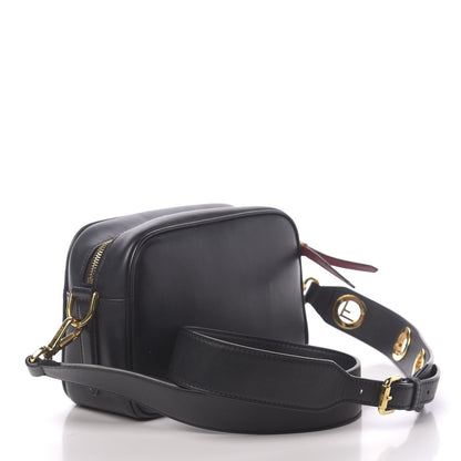 Fendi Vitello Century F is Fendi Bi-Color FF 1974 Embossed Camera Case Maya Black 3 of 11