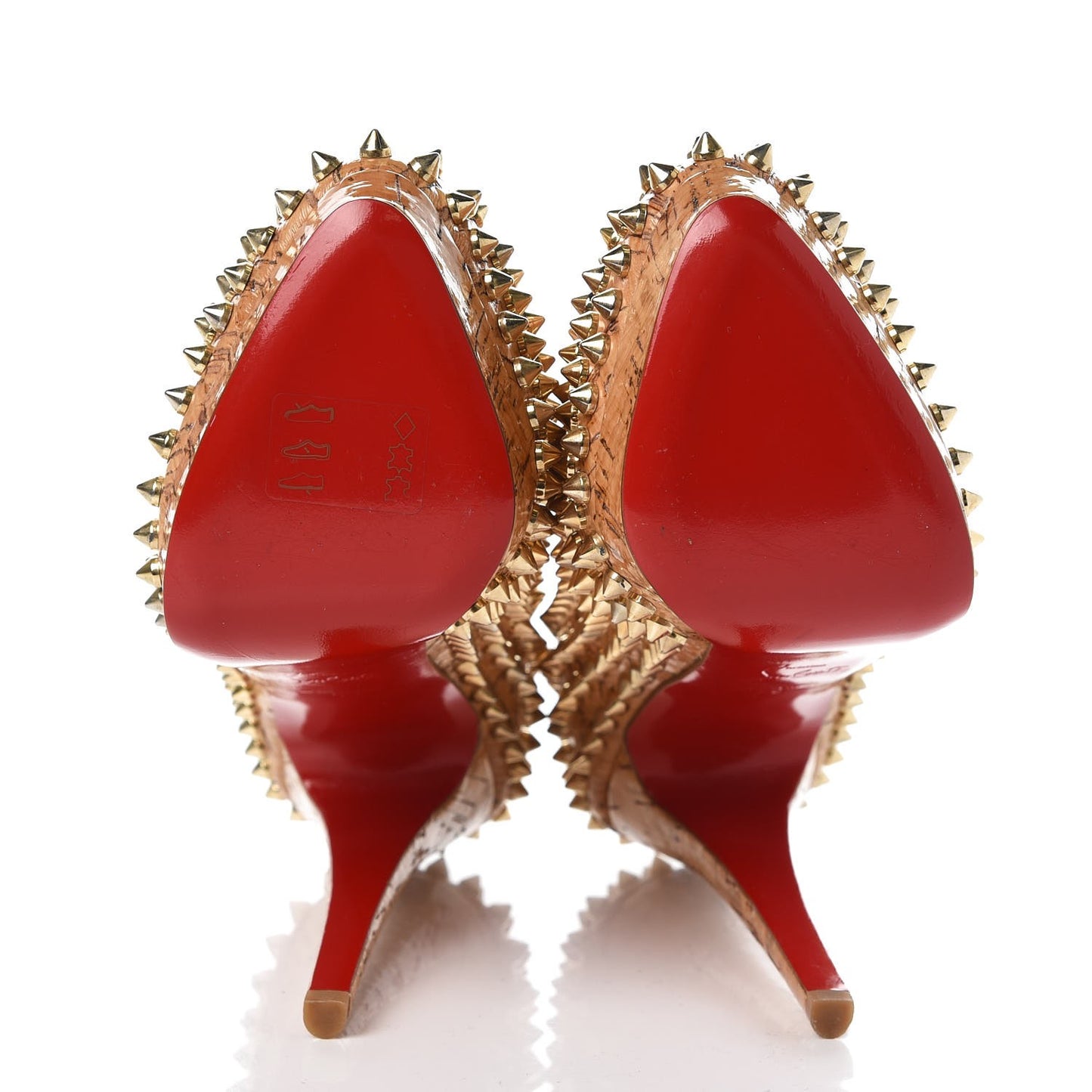 Cork Alti Spikes 160 Pumps 38 Natural Gold