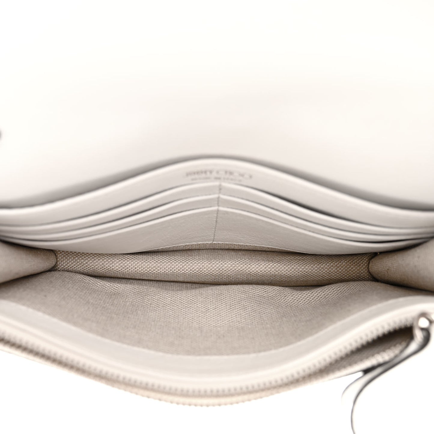 Calfskin Crocodile Embossed Palace Crossbody Latte