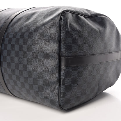 Louis Vuitton Damier Cobalt Keepall Bandouliere 55 10 of 14