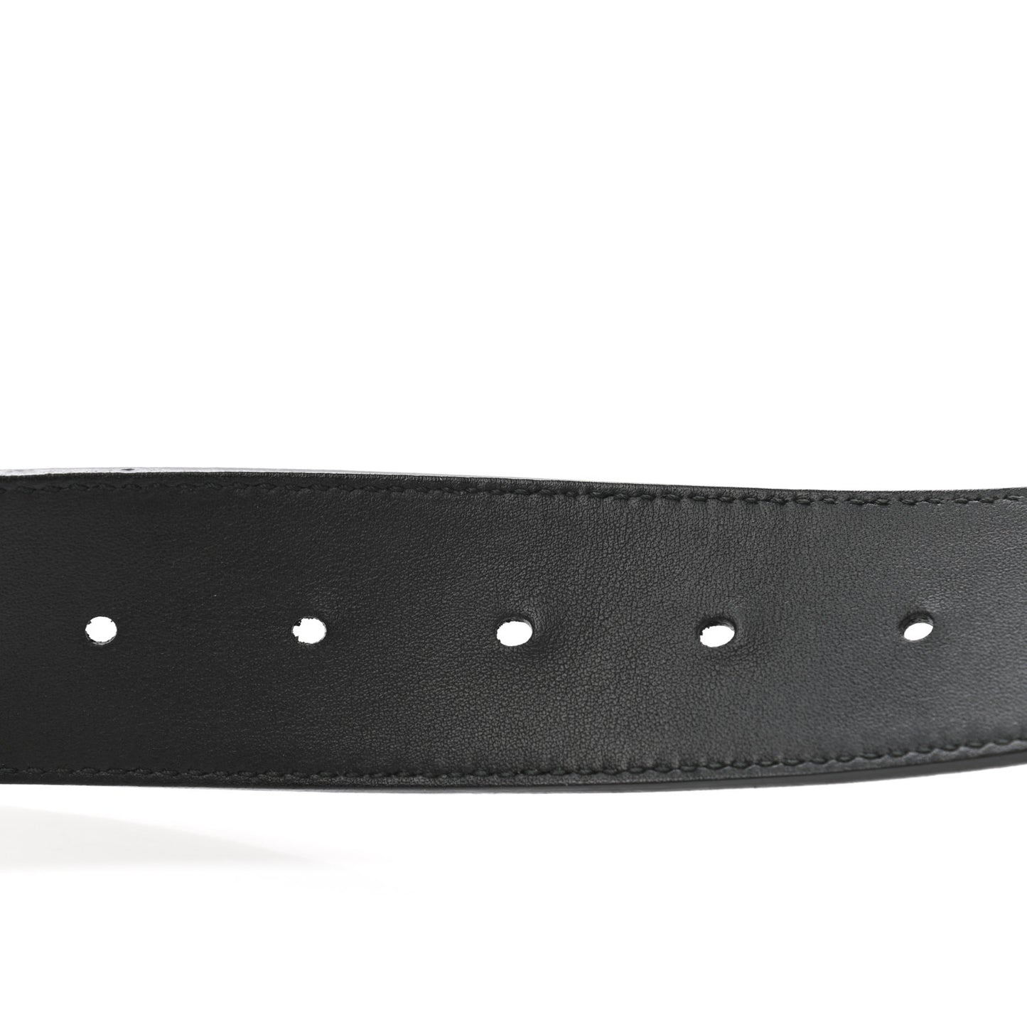 Moon Calfskin Nickel Double G 40mm Belt 85 34 Black