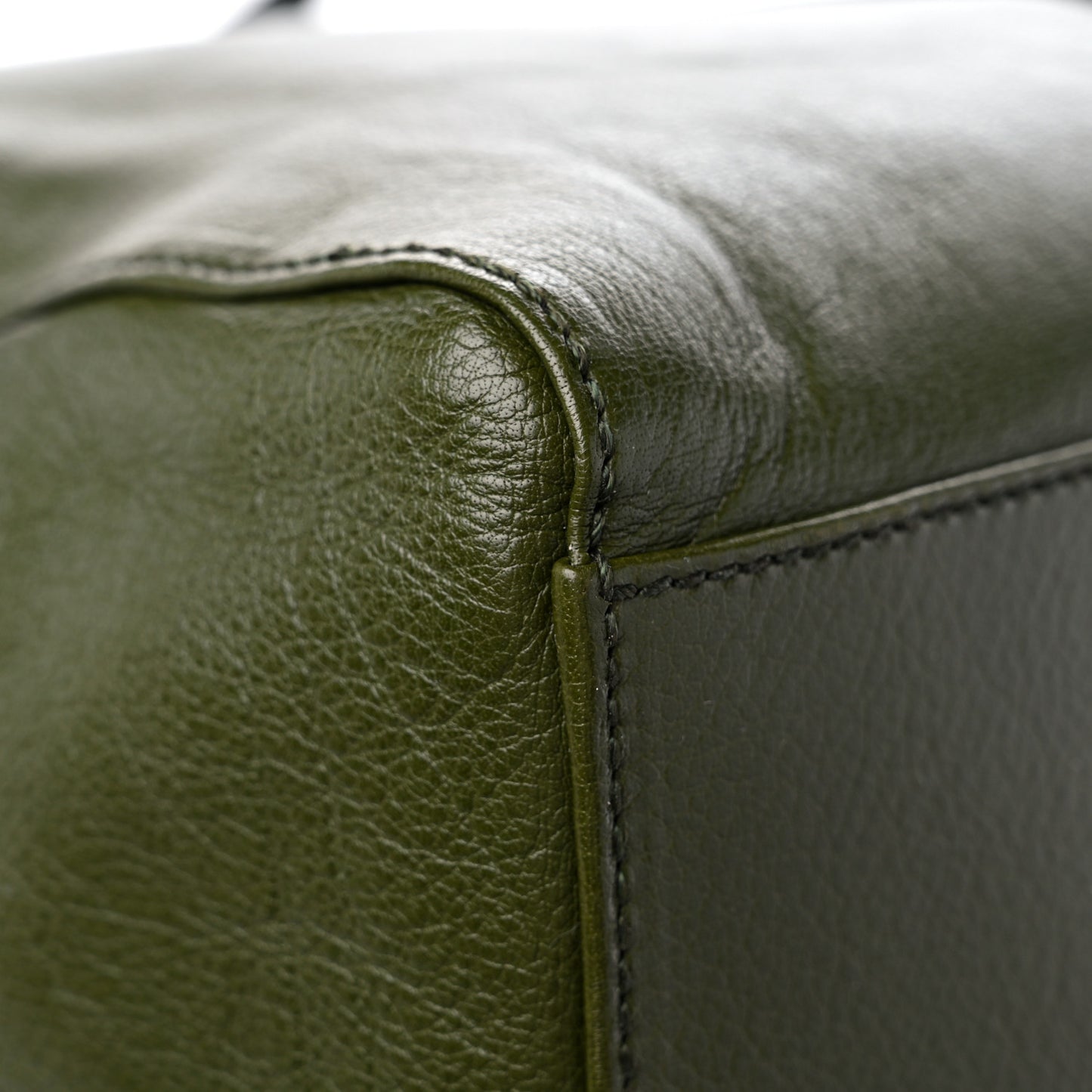 Calfskin Tonal GG Medium Tote Bag Forrest Green