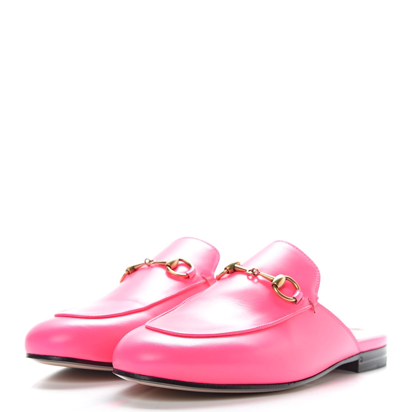 Calfskin Womens Princetown Slippers 36.5 Fuxia Fluo