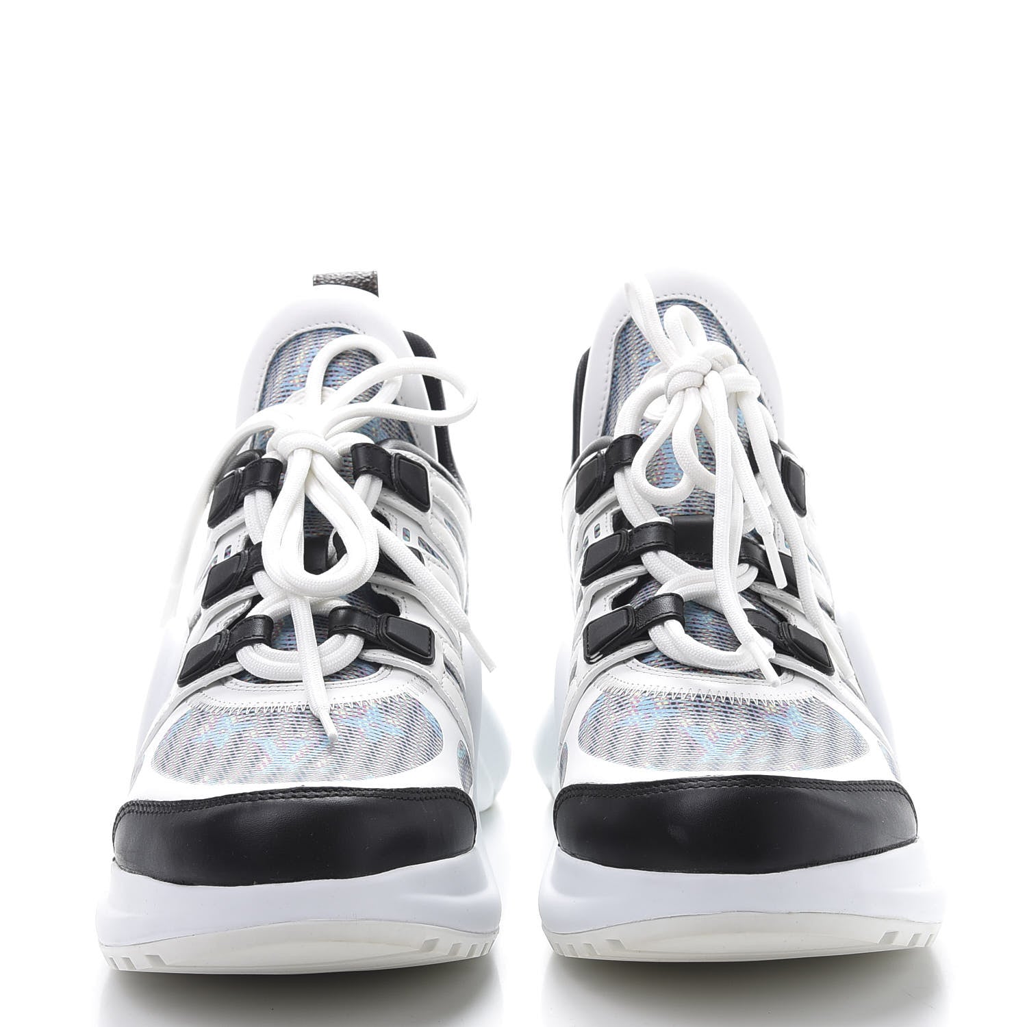 Louis Vuitton Calfskin Nylon LV Pop Archlight Sneaker 40 Blue 2 of 9
